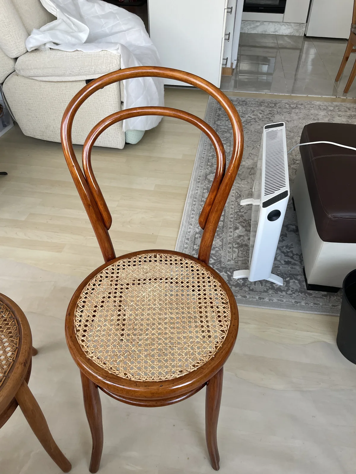 Rattan furniture weaving work 5