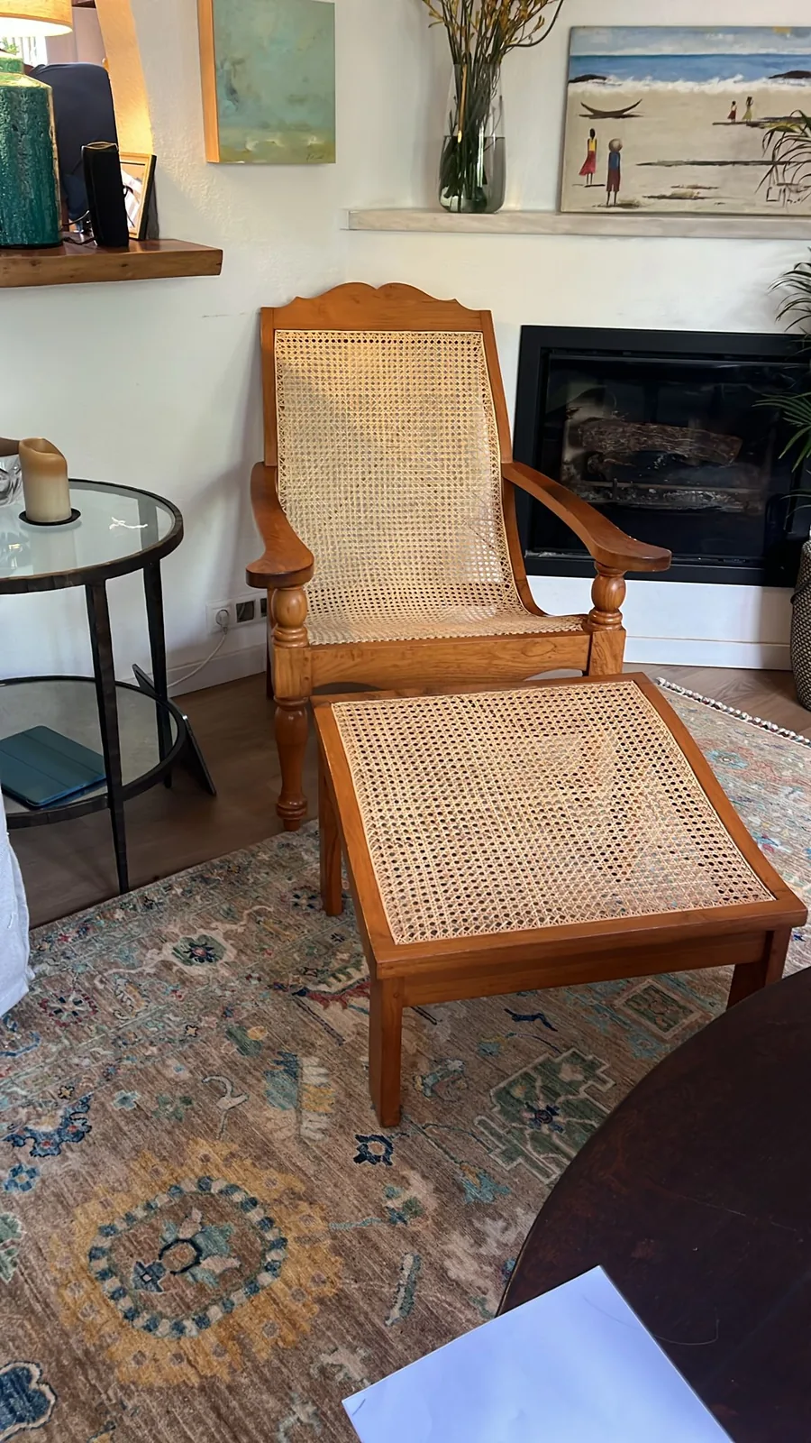 Rattan furniture weaving work 9